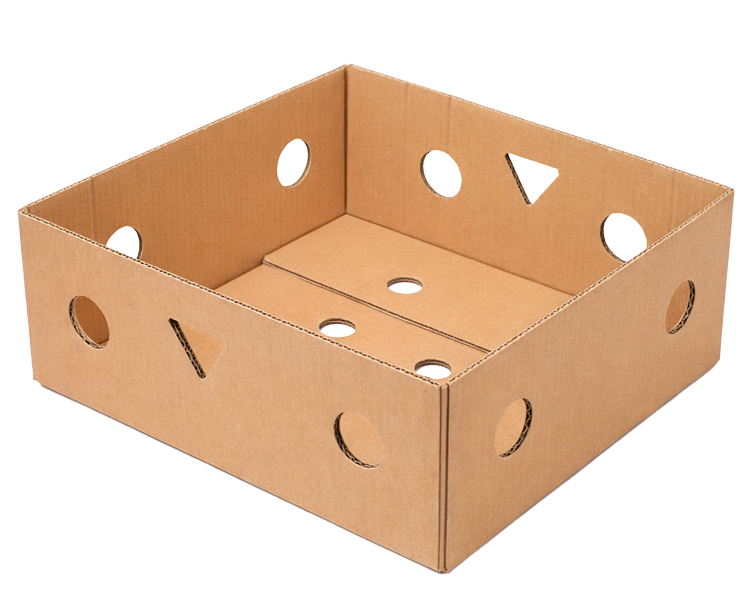 Tray hasil panen berventilasi