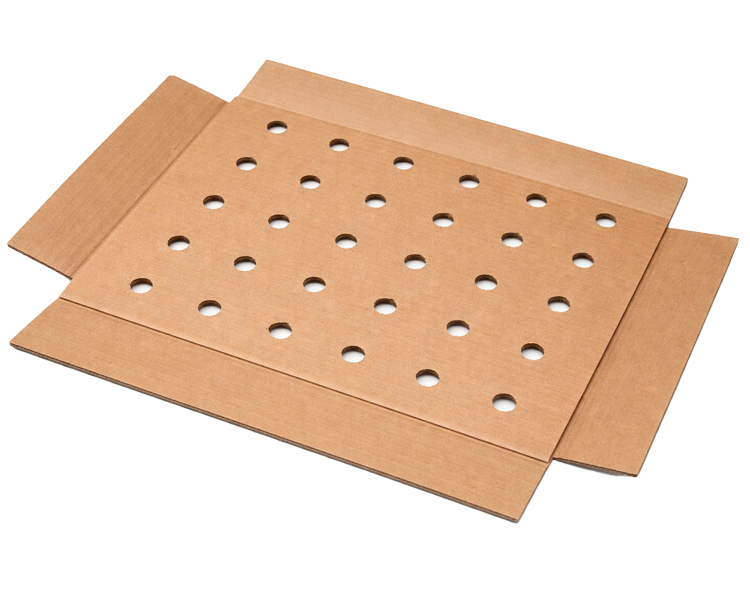 Pad corrugated perforasi